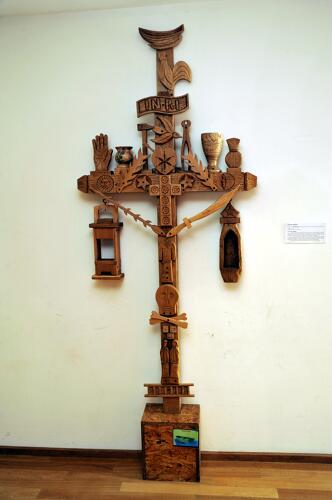 Croix des mariniers du musée Escale du Haut-Rhône à Bregnier-Cordon - Bugey (01) 