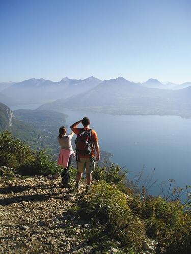 Randonnée au Mont Veyrier, panorama sur le Lac d'Annecy (74) 