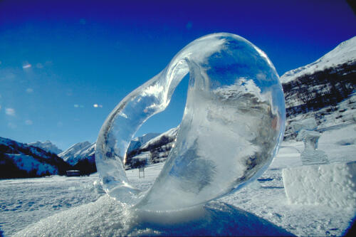 Sculpture sur glace à Valloire - Maurienne (73) 