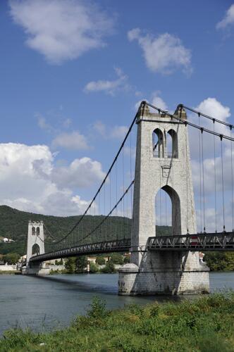 La Voulte-sur-Rhône, pont suspendu (07) 