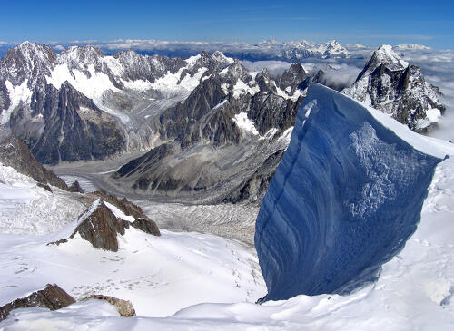 Panorama sur les Alpes depuis le Mont Blanc du Tacul (74) 
