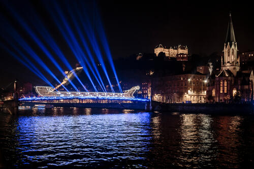Lyon - Fête des lumières sur la Saône 