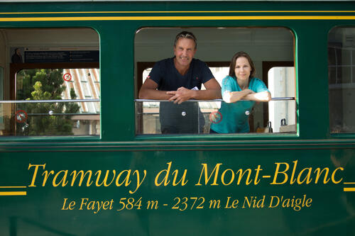 Tramway du Mont-Blanc, Saint-Gervais-les-Bains - massif du Mont Blanc (74) 