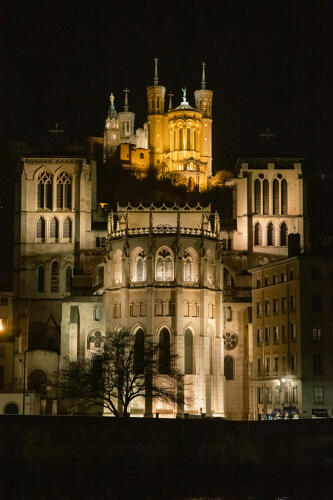 Vieux Lyon - Cathédrale Saint-Jean et basilique de Fourvière 