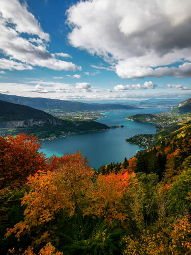 Lac d'Annecy depuis le col de la Forclaz (74) 