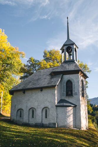 Chapelle du Calvaire de Megève - massif du Mont Blanc (74) 